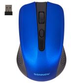 Мышь Sonnen V99 USB 4 кнопки, беспроводная синяя, 513530