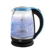 Чайник Beon BN-3025 черный/салатовый 2200Вт, 2.0л, стекло/нерж., LED
