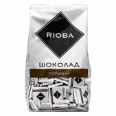 Шоколад порционный RIOBA Горький 72%, 800 г, пакет