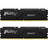Модуль памяти DDR5 32Gb 5600MHz Kingston KF556C40BBK2-32 Fury Beast Black Kit 2x16Gb