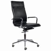 Кресло офисное Brabix 532543 Premium Kayman EX-532 офисное, экокожа, хром, черное