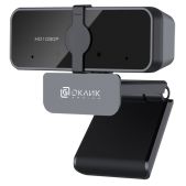 Веб-камера Oklick OK-C21FH черный 2Mpix (1920x1080) USB 2.0 с микрофоном