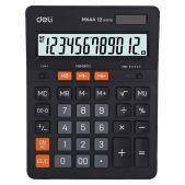Калькулятор настольный 12-разрядов Deli EM444 темно-серый