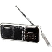 Радиоприемник портативный Сигнал РП-226BT черный USB microSD