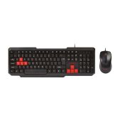 Комплект (клавиатура + мышь) USB Smartbuy SBC-230346-KR One черно-красный