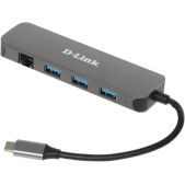 Разветвитель USB 3.0 D-Link DUB-2334/A1A 4 порт. черный