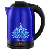 Чайник Матрена МА-005 006751 1.5кВт, 2.0л ЗНЭ нержавеющий корпус синий Гжель