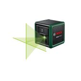 Лазерный нивелир Bosch 0603663C02 QUIGO Green Basic + универсальный зажим MM2 проекции - 2 луча, диапазон 12м, ± 0.6мм/м, 0.27кг