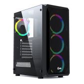 Корпус ATX Без БП Powercase Mistral Z4 Mesh RGB, CMIZB-R4, Tempered Glass, 4x120мм RGB, чёрный