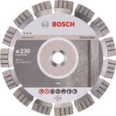 Диск отрезной по камню 230х22.2 Bosch 2608602655 Best for Concrete сегмент 2.4х15мм, алмазный по бетону