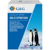 Картридж струйный G&G GG-C13T907340 пурпурный 120мл Epson WorkForce Pro WF-6090DW/6090DTWC/6090D2TWC/6590DWF