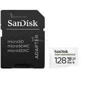 Карта памяти microSDXC 128Gb SanDisk SDSQQVR128GGN6IA Class 10 UHS-I U3 V30 Max Endurance Video Monitoring SD адаптер