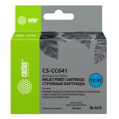 Картридж струйный Cactus CS-CC641 N121XL черный 18мл подходит для HP DJ D1663/D2563/D2663/D5563/F2423/F2483
