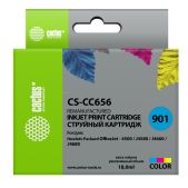 Картридж струйный Cactus CS-CC656 N901 многоцветный 18мл подходит для HP DJ 4500 series/J4524/J4535/J4580/J4624/J4660/J4680