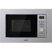 Встраиваемая СВЧ печь Gorenje BM 201AG1X, с грилем, электронное управление, цифровой дисплей, нагревательный элемент: 1, Ширина: 595мм, Высота: 388мм Глубина 325мм, нерж. сталь