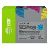 Картридж струйный Cactus CS-C8728 N28 многоцветный 18мл для HP DJ 3320/3325/3420/3425/3520