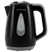 Чайник электрический Starwind SKP2316 1.7л. 2200Вт черный/серый корпус: пластик