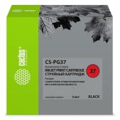 Картридж струйный Cactus CS-PG37 черный 9мл для Canon Pixma iP1800/iP1900/iP2500/iP2600/MP140/MP190/MP210/MP220/MP470/MX300/MX310