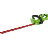 Кусторез Greenworks G24HT56 2205507 аккумуляторный, без АКБ и ЗУ, 24В, 56см, 3000рез/мин, рез 18мм, 2.1кг