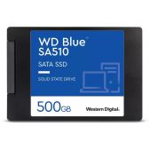 Накопитель SSD 500Gb Western Digital WDS500G3B0A Blue SA510, 2.5 7mm, SATA3, R/W 560/510MB/s, IOPs 90 000/82 000, TBW 200, DWPD 0.2 (12 мес.)