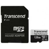 Карта памяти MicroSD 128 Gb Transcend TS128GUSD340S microSDXC Class 10 UHS-I U3 V30 UHS-I U3 160/125 MB/s A2 Ultra Performance with adapter