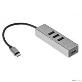 Переходник Telecom TA310C USB 3.1 Type-C -->4 USB 3.0, Aluminum Shell, 0.2м
