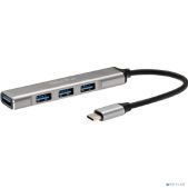 Переходник Telecom TA308C USB 3.1 Type-C-->USB 3.0+3 USB 2.0, Aluminum Shell, 0.2м