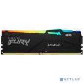 Модуль памяти DDR5 16Gb 4800MHz Kingston KF548C38BBA-16 CL38 DIMM Fury Beast RGB