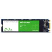 Накопитель SSD 240Gb Western Digital Green WDS240G3G0B M.2 22x80mm, SATA3, 3D TLC, R/W 545/465MB/s, IOPs 37 000/68 000, TbW 80, DWPD 0.3 12 мес.