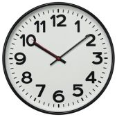 Часы настенные Troyka 78770783, круг, белые, черная рамка, 30.5х30.5х5.5см