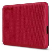 Внешний жесткий диск 4Tb Toshiba HDTCA40ER3CA Canvio Advance Red, USB 3.2 Gen1, 109x78x19mm, 218g