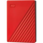 Внешний жесткий диск 5Tb Western Digital WDBPKJ0050BRD-WESN My Passport Red), USB 3.2 Gen1, 107x75x19mm, 210g