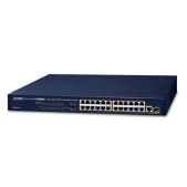 Коммутатор Planet FGSW-2511P 24-Port 10/100TX 802.3at PoE + 1-Port Gigabit TP/SFP combo Ethernet Switch 190W PoE Budget, Standard/VLAN/QoS/Extend mode