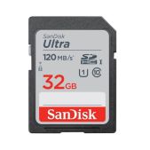 Карта памяти SD 32Gb SanDisk SDHC SDSDUN4-032G-GN6IN Class 10 UHS-I Ultra 120MB/s