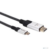 Кабель-адаптер VCOM USB 3.1 Type-Cm > HDMI Am 8K@30Hz, 1.8m, Alumi Shell
