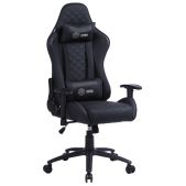 Кресло для геймеров Cactus CS-CHR-030BL черный эко.кожа металл