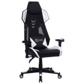 Кресло для геймеров Cactus CS-CHR-090BLW черный/белый эко.кожа пластик