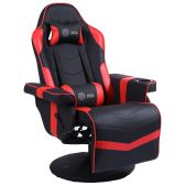 Кресло для геймеров Cactus CS-CHR-GS200BLR черный/красный эко.кожа