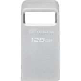 Устройство USB 3.0 Flash Drive 128Gb Kingston DTMC3G2/128GB DataTraveler Micro серебристый