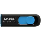 Устройство USB 3.0 Flash Drive 256Gb ADATA AUV128-256G-RBE DashDrive черный/синий