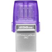 Устройство USB 3.0 Flash Drive 256Gb Kingston DTDUO3CG3/256GB DataTraveler microDuo 3C фиолетовый
