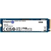 Накопитель SSD 500Gb Kingston SNV2S/500G NV2 M.2 22x80mm, NVMe, PCIe 4.0 x4, 3D TLC, R/W 3500/2100MB/s, TbW 160, DWPD 0.3