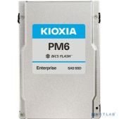 Накопитель SSD 1.92Tb Kioxia KPM61RUG1T92 PM6-R 2.5 15mm, SAS 24G, TLC, R/W 4150/2700 MB/s, IOPs 595K/125K, TBW 3504, DWPD 1