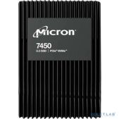 Накопитель SSD 7.5Tb Micron MTFDKCC7T6TFR-1BC1ZABYY 7450 PRO, U.3(2.5 15mm), NVMe, PCIe 4.0 x4, 3D TLC, R/W 6800/5600MB/s, IOPs 1 000 000/215 000, TBW 14000, DWPD