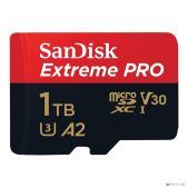 Карта памяти microSDXC 1Tb SanDisk Class SDSQXCD-1T00-GN6MA 10 UHS-I A2 C10 V30 U3 Extreme Pro SD адаптер 200MB/s