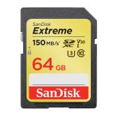 Карта памяти SDXC 64Gb SanDisk SDSDXV2-064G-GNCIN Class 10 V30 UHS-I U3 Extreme 170MB/s