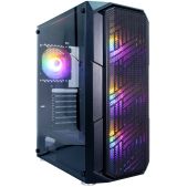 Корпус ATX Без БП 1STPlayer FireBase XF-BK-4F1 закаленное стекло, 4x120мм LED fans