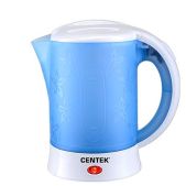 Чайник Centek CT-0054 Blue (0.6л, компактный, 2 чашки+2 ложки)