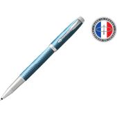 Ручка роллер Parker IM Premium T318 CW2143648 Blue Grey CT F черн. черн. подар.кор. линия 0.5мм круглый