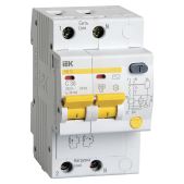 Выключатель дифференциального тока IEK АД12 MAD10-2-032-C-030 32A тип C 4.5kA 30мА AC 2П 230В 3мод белый, автомат